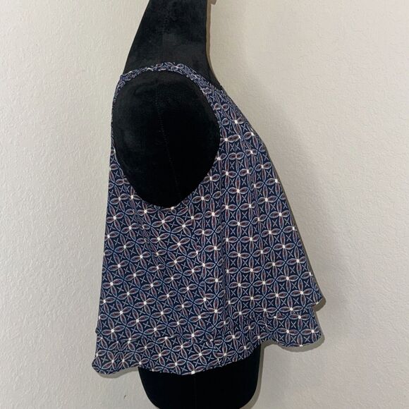 Hollister Boho Tank Top Women's M Multicolor Floral Round Neck Sleeveless - Picture 3 of 7